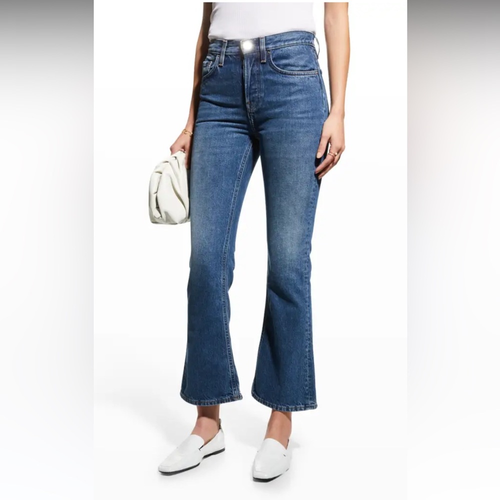 Toteme Bootcut leg cropped jeans